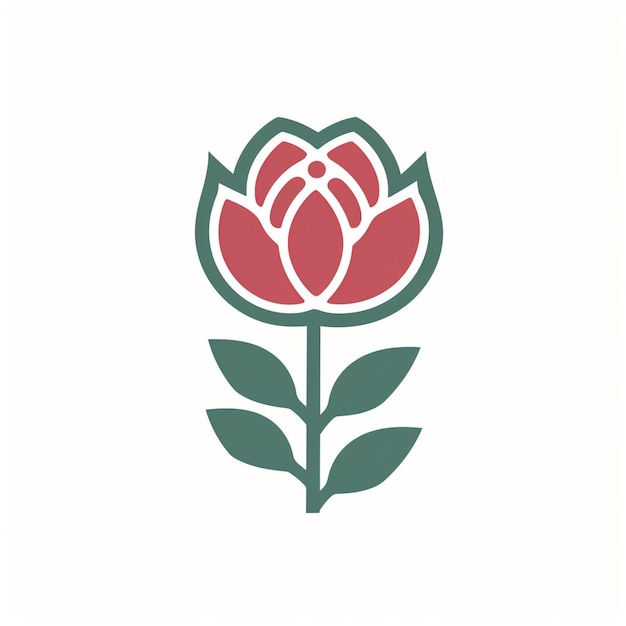 A beautiful rose logo