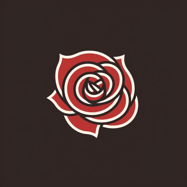 A beautiful rose logo