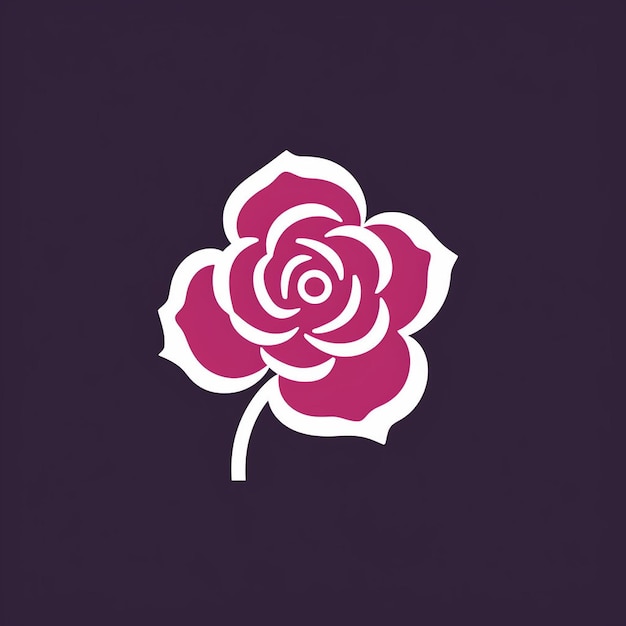 A beautiful rose logo