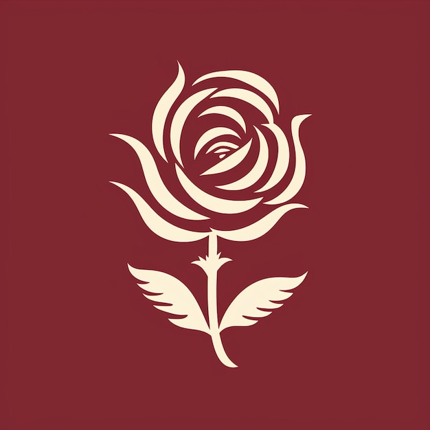 A beautiful rose logo