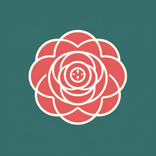 Vector a beautiful rose logo