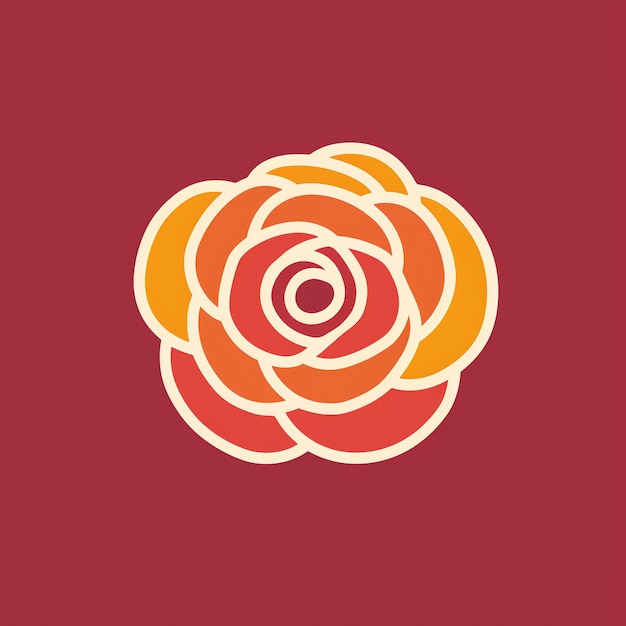 A beautiful rose logo