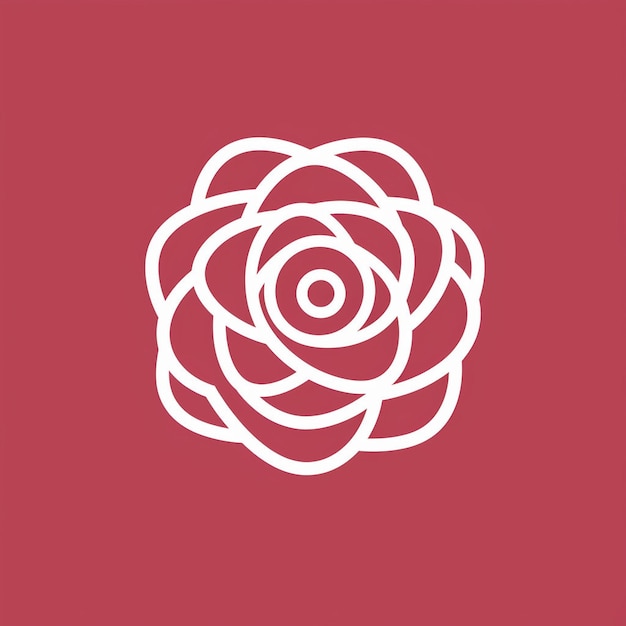 A beautiful rose logo