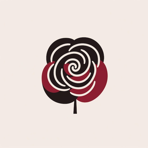 A beautiful rose logo