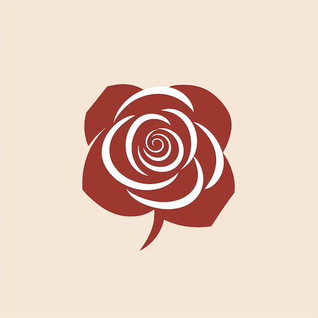 A beautiful rose logo