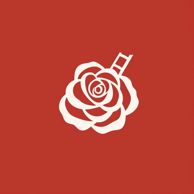 A beautiful rose logo