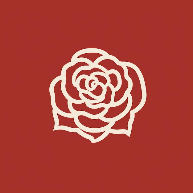 A beautiful rose logo