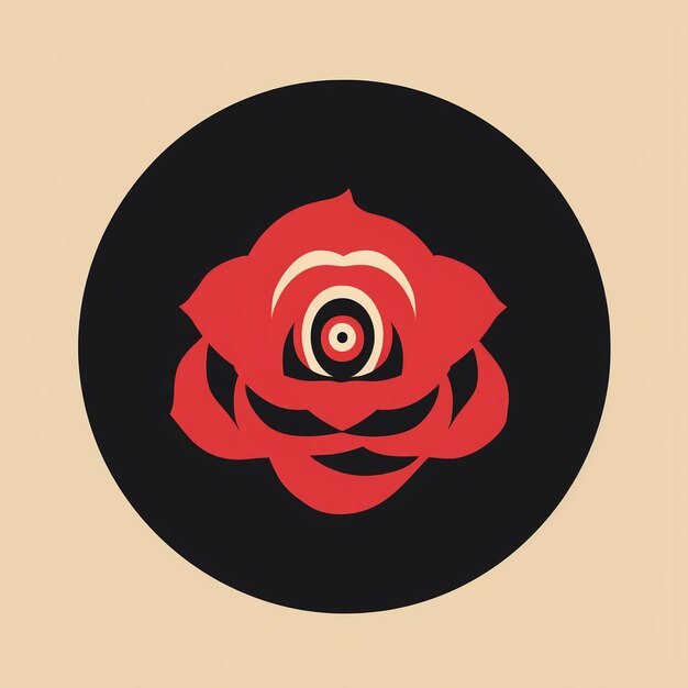 A beautiful rose logo