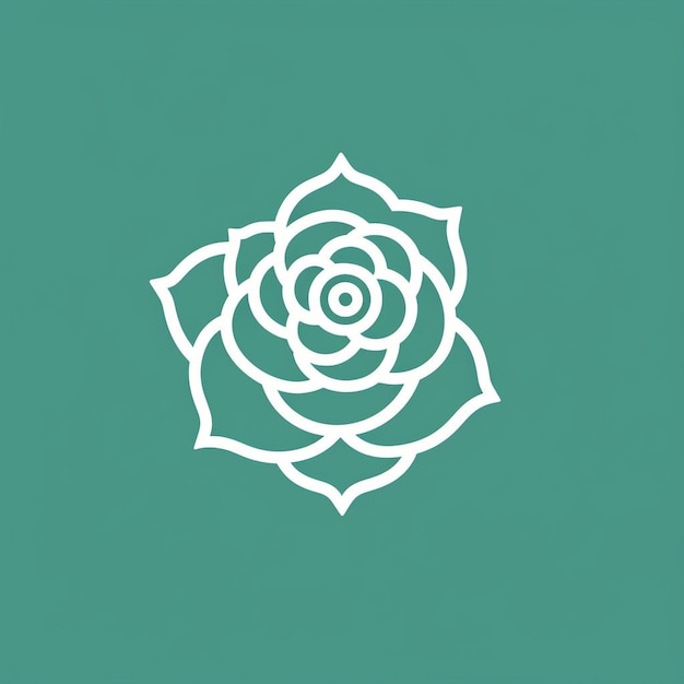 A beautiful rose logo