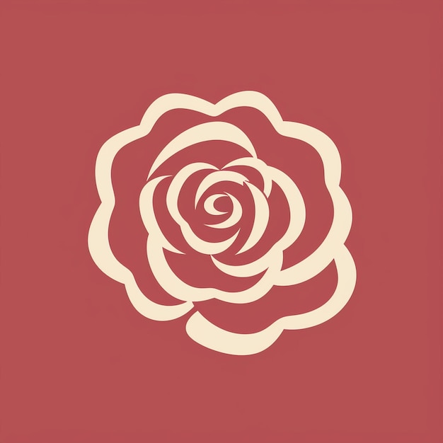 A beautiful rose logo