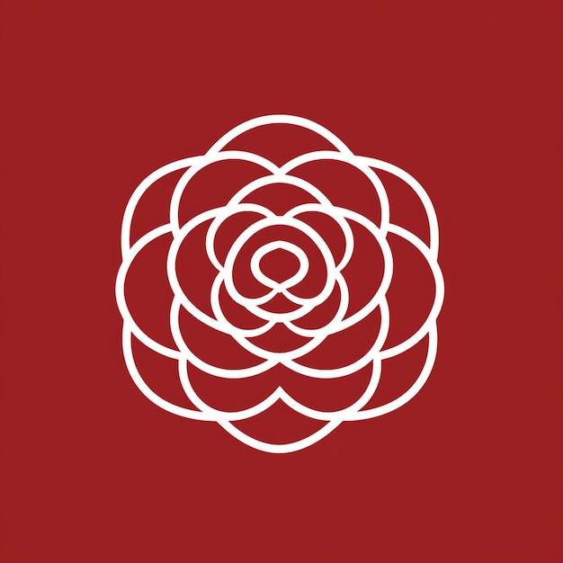 Vector a beautiful rose logo