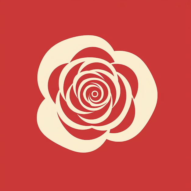 Vector a beautiful rose logo