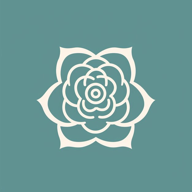 A beautiful rose logo