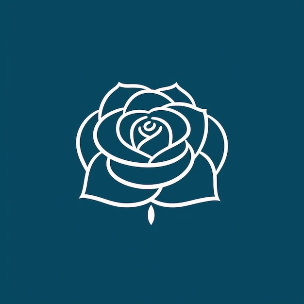 A beautiful rose logo