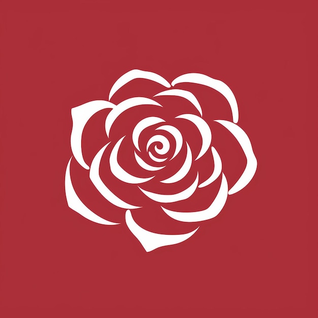 Vettore un bellissimo logo con una rosa