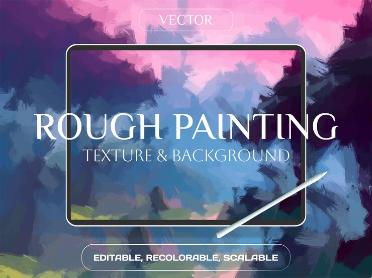 Vector 아름다운 거친 그림