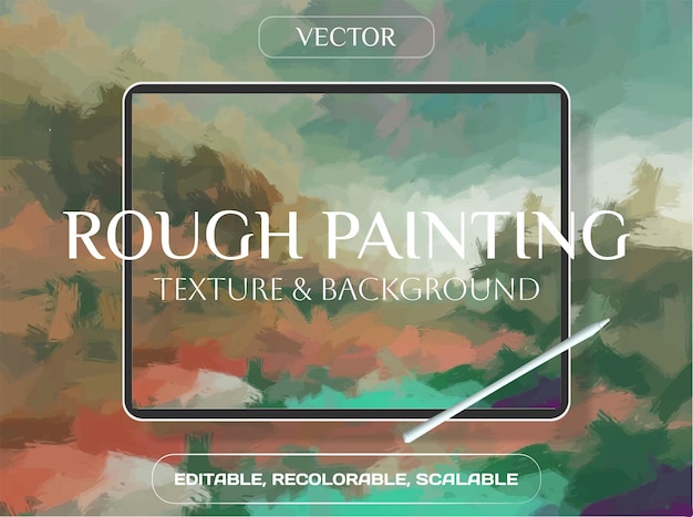 Beautiful rough painting