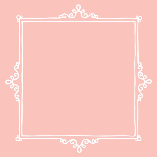 beautiful royal regal vintage frame border bold outline hand drawing illustration wedding invitat