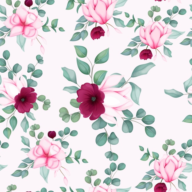 Beautiful seamless pattern floral design