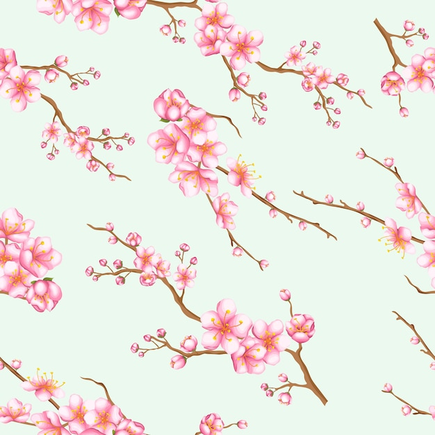 beautiful seamless pattern flowers