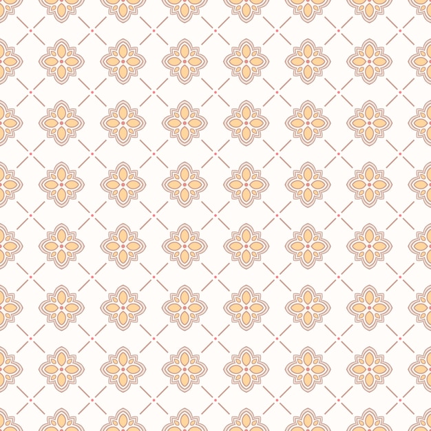 Vector beautiful seamless retro pattern with little cute flowers