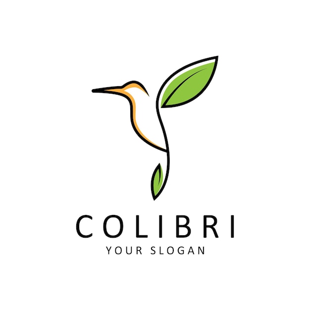 Beautiful Simple Bird Colibri Logo Design Vector This logo is great for any modern business