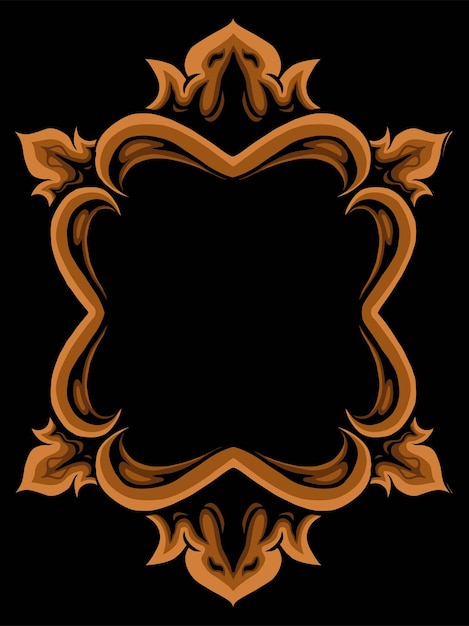 beautiful and simple frame design vector