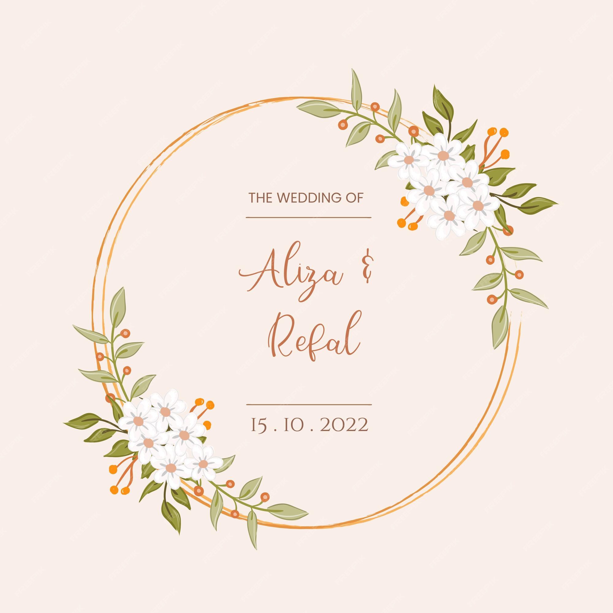 Premium Vector | Beautiful simple white floral frame