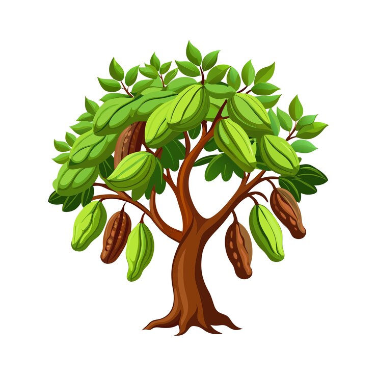 Vector beautiful single big tree vector illustration