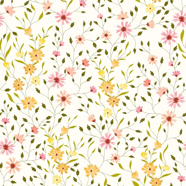 Beautiful Small Wild Floral Pattern