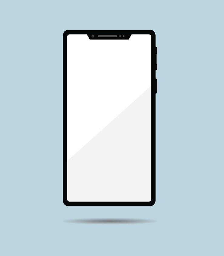Vector beautiful smart phone vector file easily editable in illustrator for mockup design