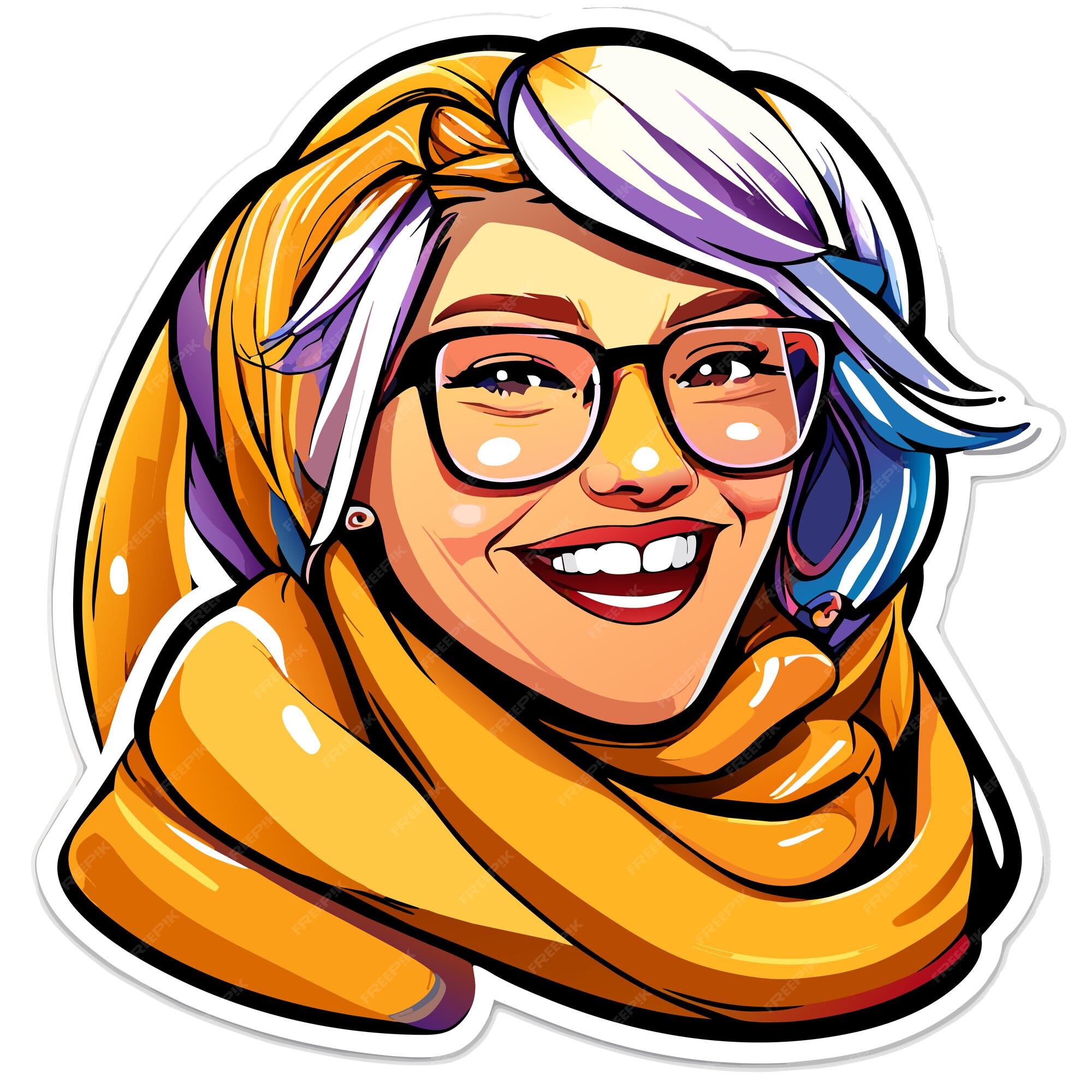 Premium Vector  Beautiful smiling princess with hair scarf hand