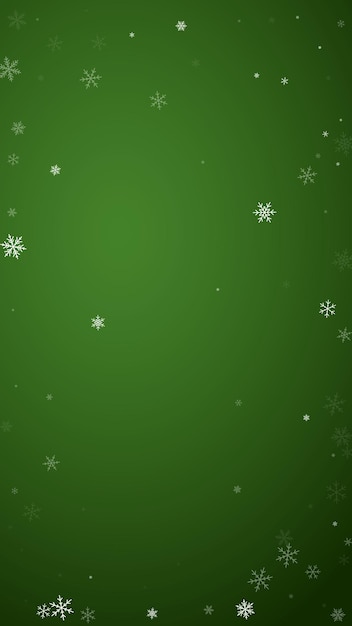 Beautiful snowfall christmas background Subtle flying snow flak