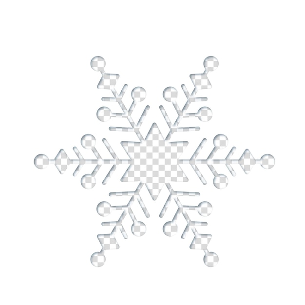 Vector beautiful snowflake laser cutting template for greeting card openwork snow object use for happy new year and merry xmas scrapbooking decoration simple winter season ornament vector illustration