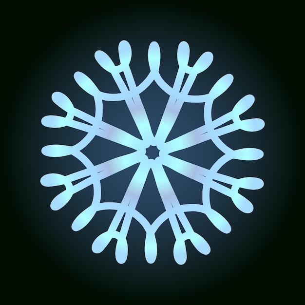 Beautiful snowflake for winter design symbol of new year and christmas holidays