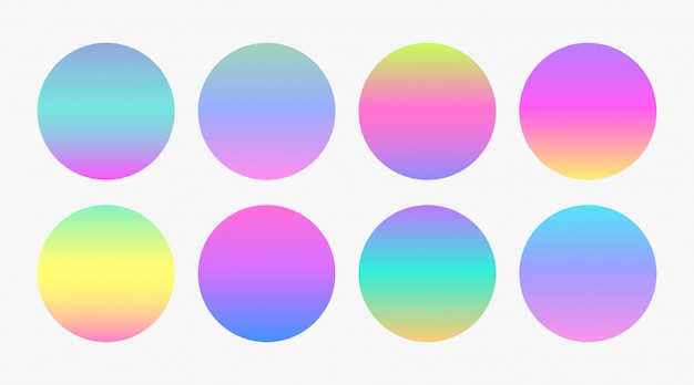 Beautiful soft color gradient circles