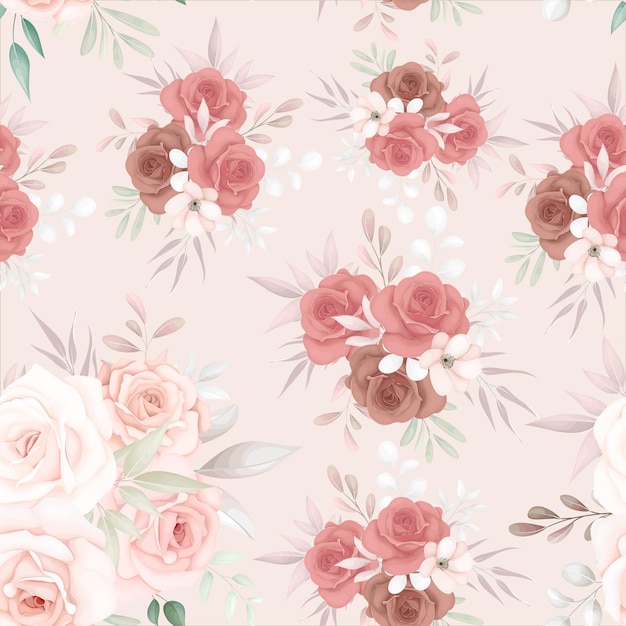 Beautiful soft floral seamless pattern