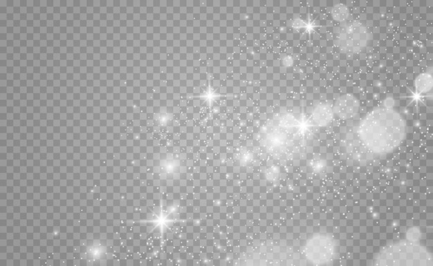 Beautiful sparks shine with special light Vector sparkles on a transparent background Christmas ab