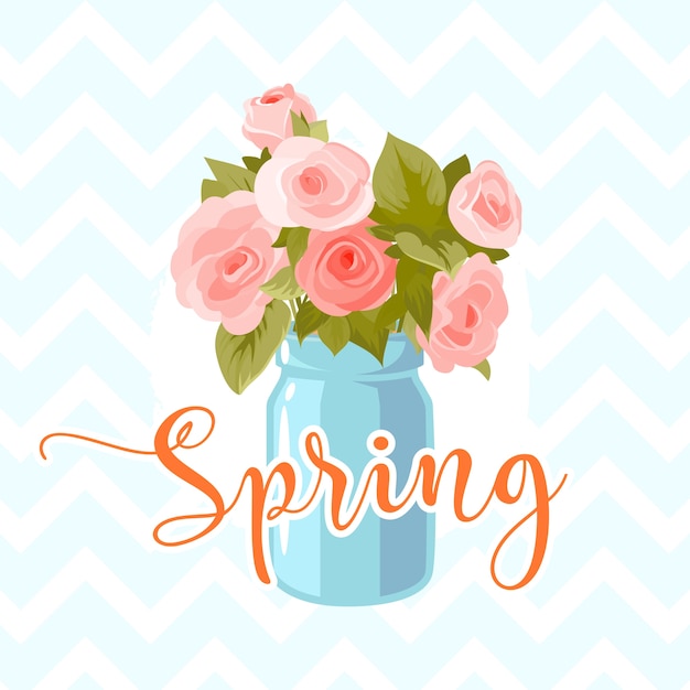 Vector beautiful spring background