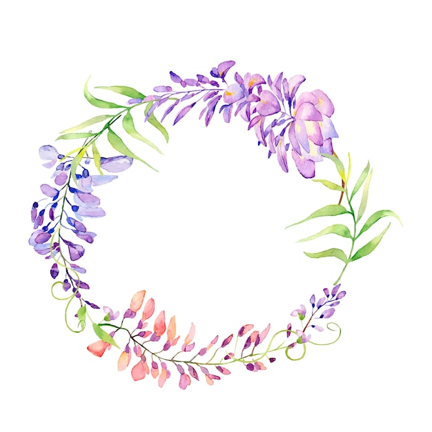 Beautiful spring floral wreaths.