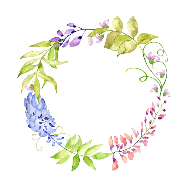 Beautiful spring floral wreaths.