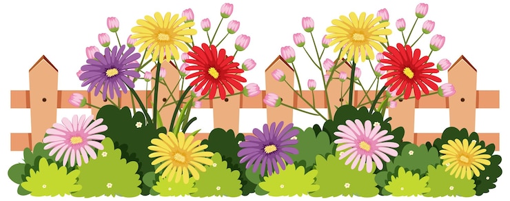 Vector beautiful spring flower on white background
