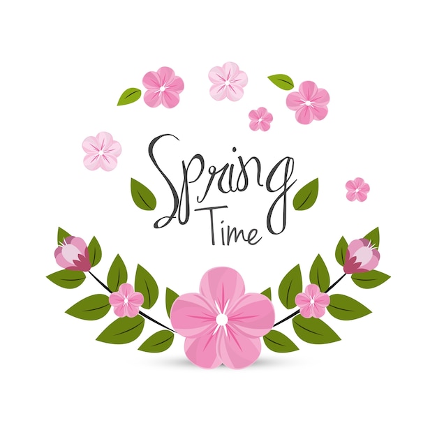 beautiful spring flowers icon