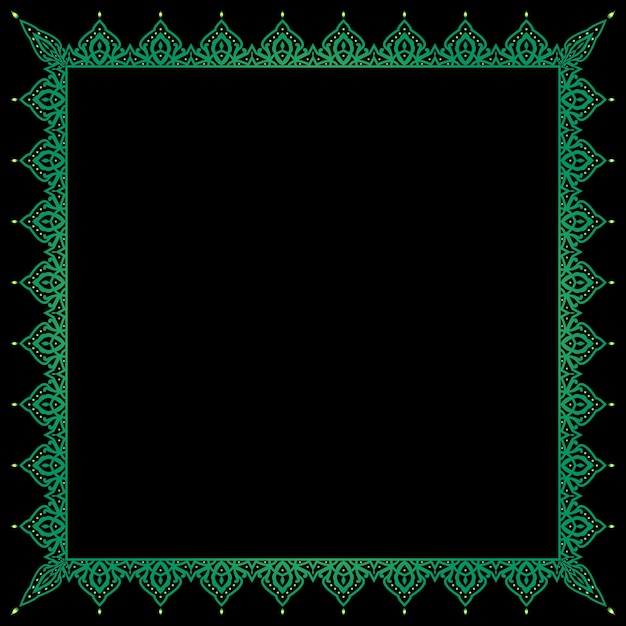 Vector beautiful square border decoration