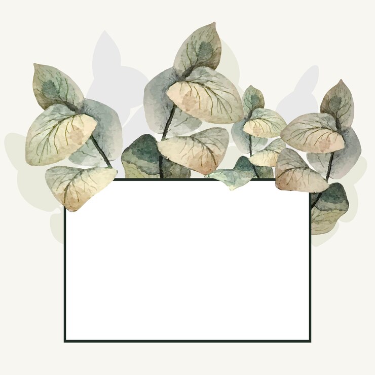 Vector beautiful square frame decorated watercolor, great design for any purposes.
