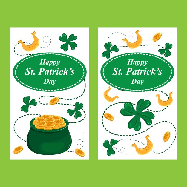 Vector beautiful st patricks day brochure for web and print