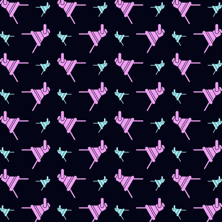 Vector beautiful stage light seamless pattern vector illustration background
