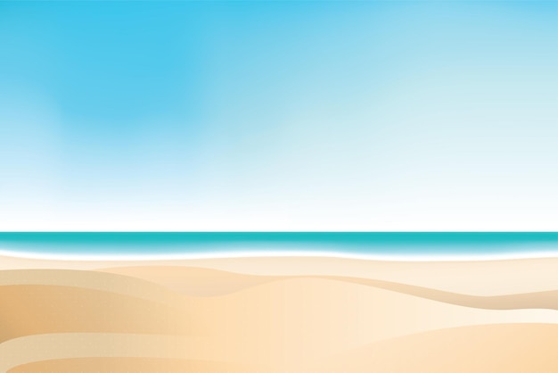 Beautiful summer beach vector background