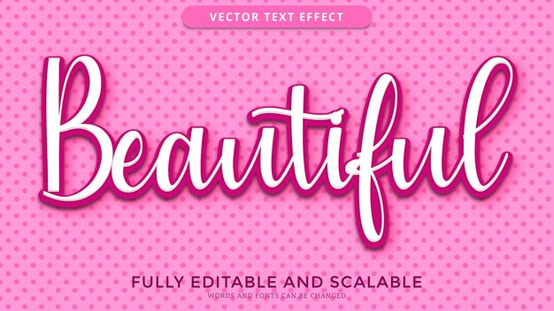 Beautiful text effect editable eps file