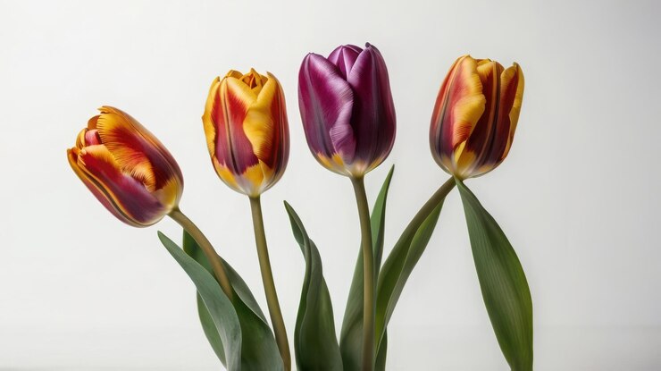 Vector beautiful tulips flower